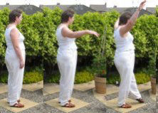 home qigong  exercise- - gazing backwards at the moon